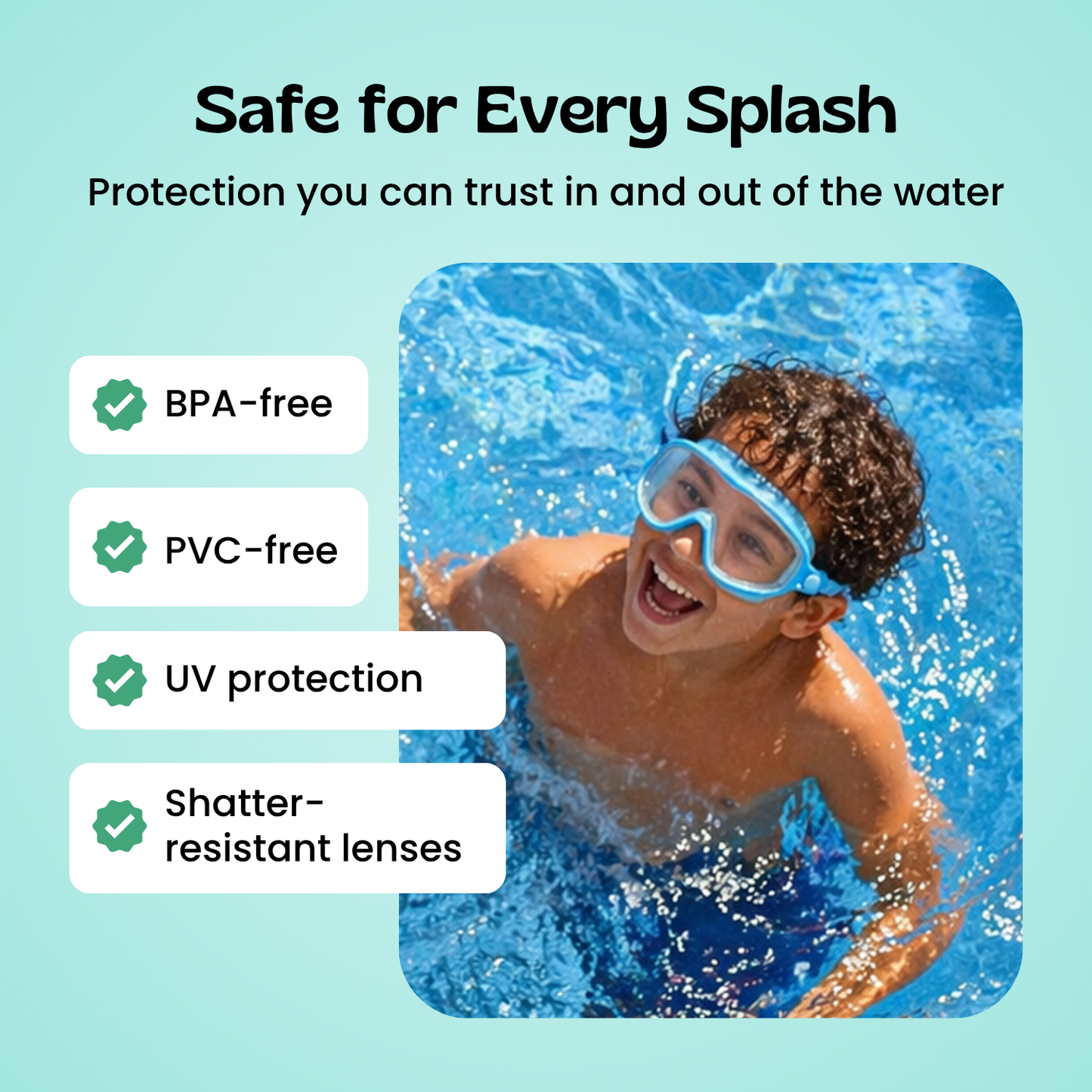 AquaEyes™ Clip-On Swim Goggles