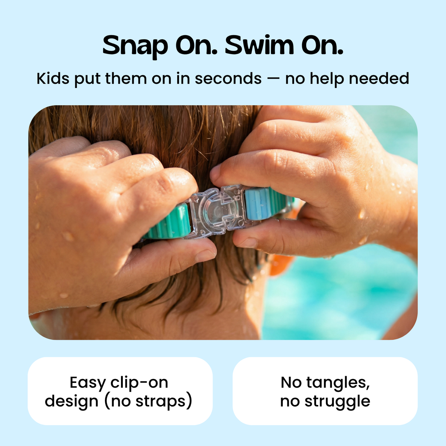 AquaEyes™ Clip-On Swim Goggles
