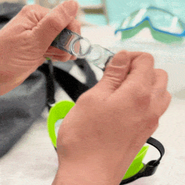 AquaEyes™ Clip-On Swim Goggles